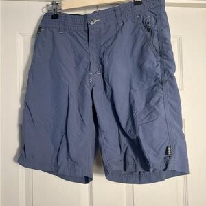 Howler Bros Shorts Mens 33 Blue Horizon Hybrid Casual Nylon Flat Front Outdoors